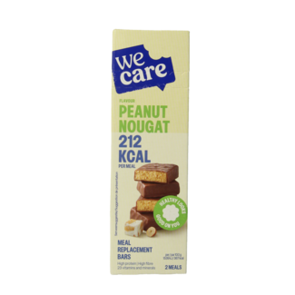 WeCare Peanut nougat meal replacement bars 116g