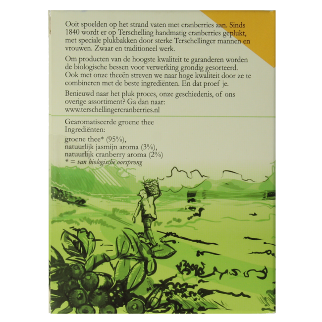 Zielona herbata żurawinowa bio 18 torebek