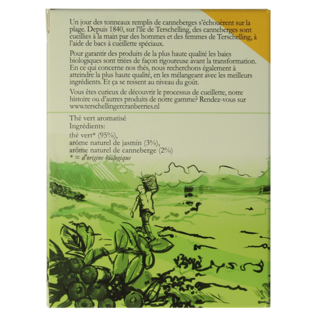 Tè verde mirtillo rosso bio 18 Bustine