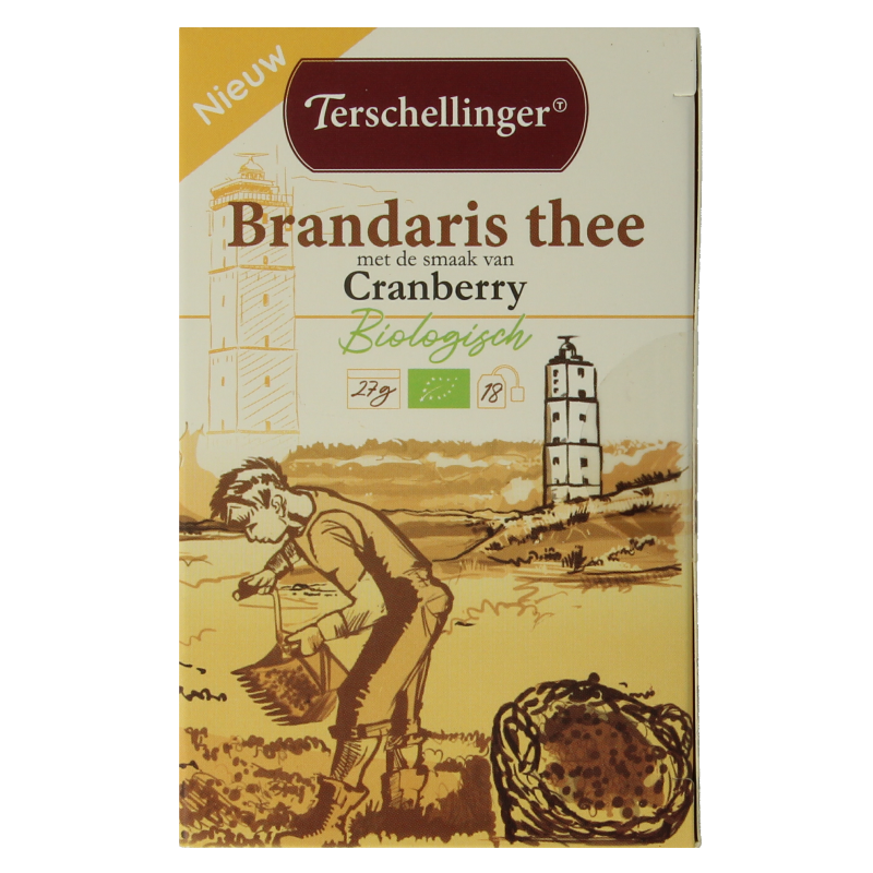 Terschellinger Tè nero cranberry bio 18 Bustine