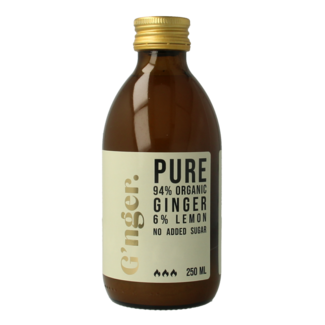 G'nger Organic ginger juice with lemon juice 250mg