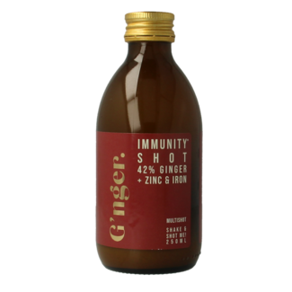 G'nger Shot de zumo de frutas con jengibre immunity 250 mililitros