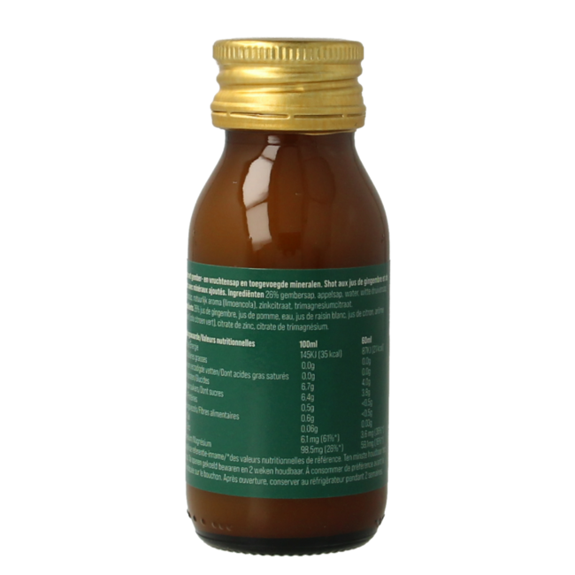 Ingwer-Fruchtsaft-Shot Afterparty 60 Milliliter