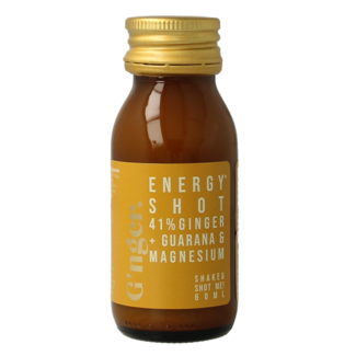 G'nger Shot gingembre jus de fruits guarana énergie 60 ml