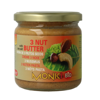 Monki Crema di 3 Frutta Secca Biologica 330 Grammi