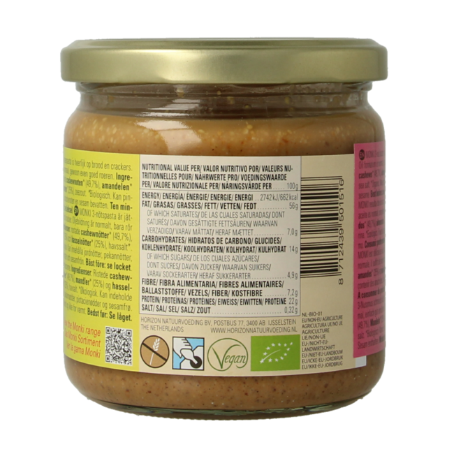 Pasta orzechowa 3 bio 330 gramów