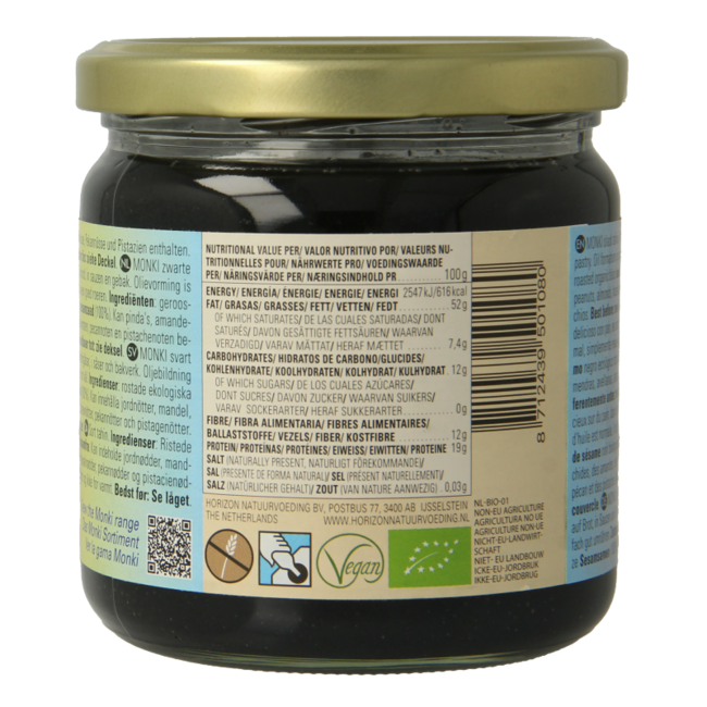 Organic black tahini 330g