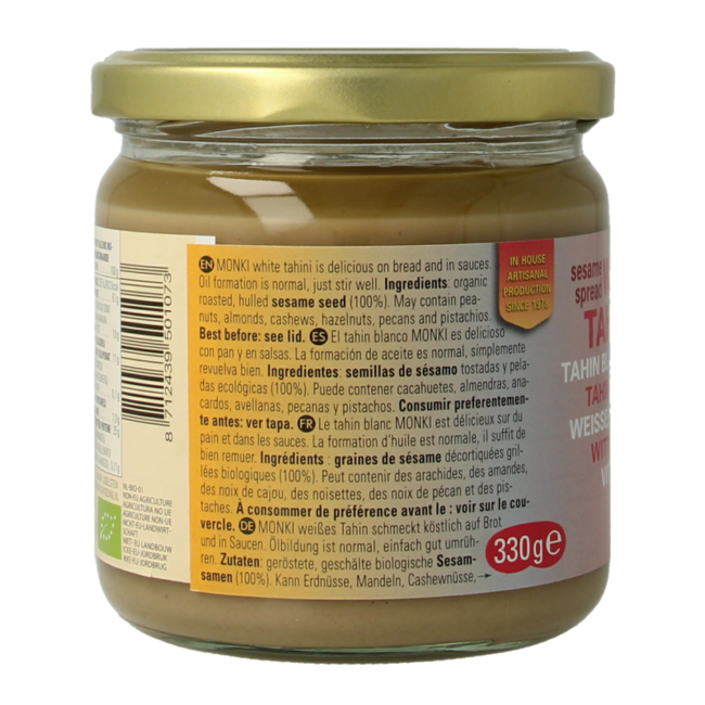 Witte tahin bio 330 Gram