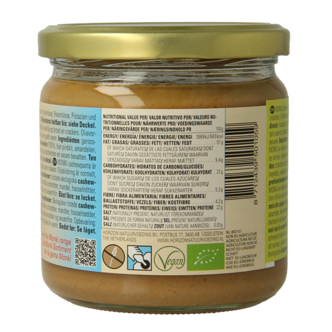 Pasta nerkowcowa bio 330 gramów