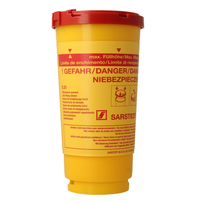 Contenedor de agujas 500 ml 1 unidad