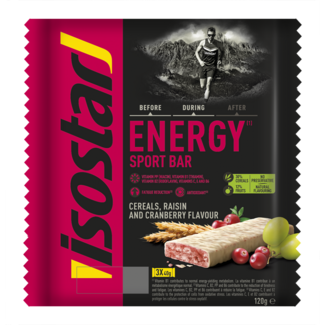 Isostar Energie-Sportriegel Getreide & Cranberry, 3er-Pack, 120 Gramm