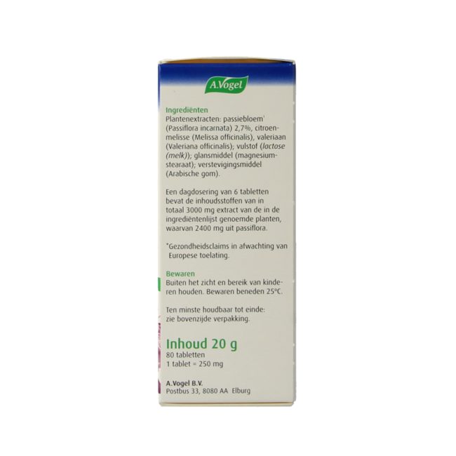 Passiflora rustgevende tabletten 80 Tabletten