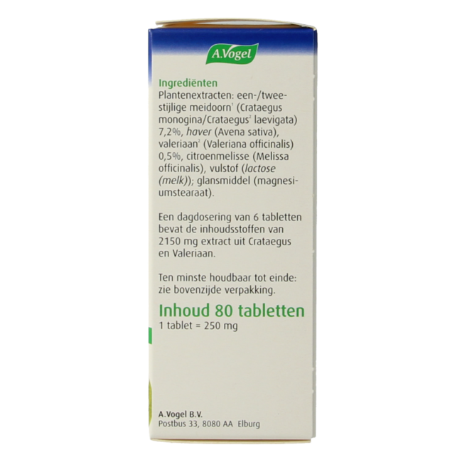 Crataegus + valeriaan tabletten 80 Tabletten