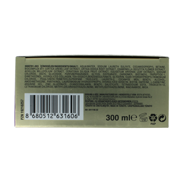 Collagen volume shampoo 300 Millilitres