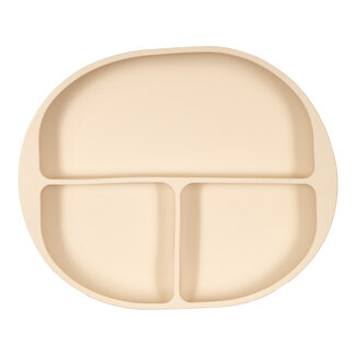 Jikkies Divided silicone plate beige 1 Piece