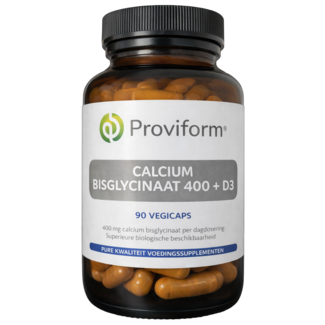 Proviform Calcium Bisglycinate 400 + D3 90 Vegetarian Capsules