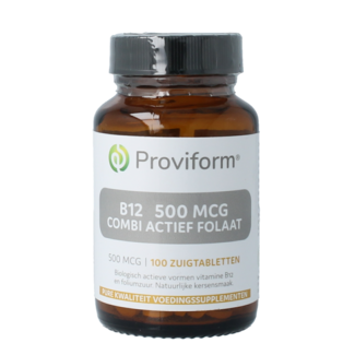 Proviform Vitamine B12 500mcg combi actief folaat 100 Zuigtabletten