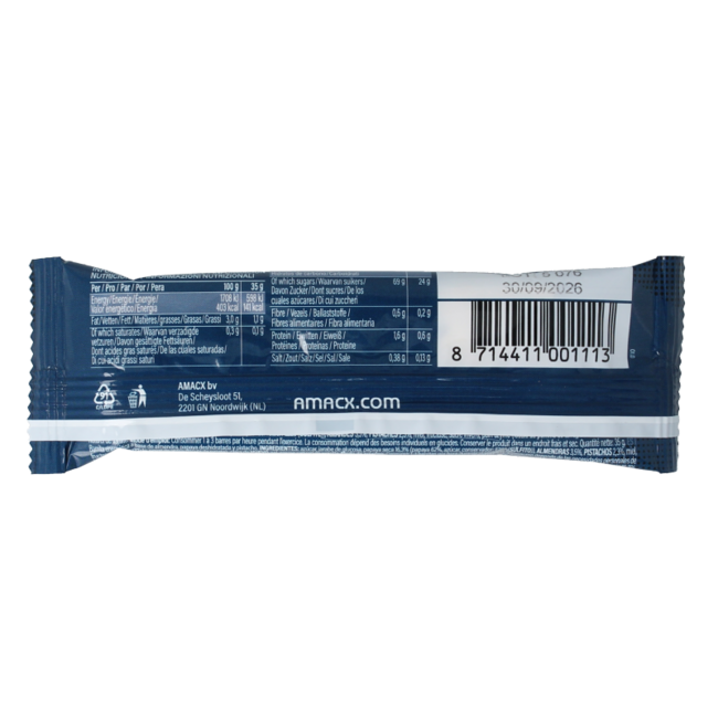 Energy nougat papaya 37 gramos