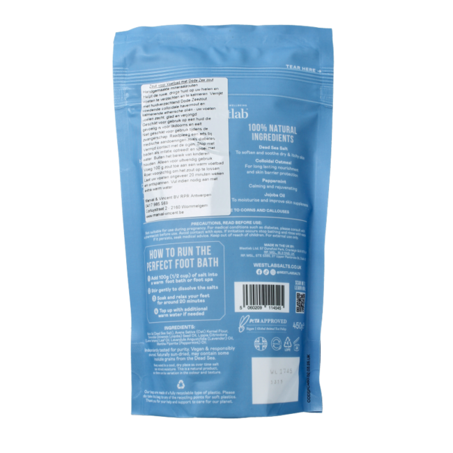 Foot soak dead sea salt 450 Gram