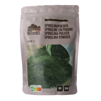 Nutribel Spirulina powder raw organic 200 Gram