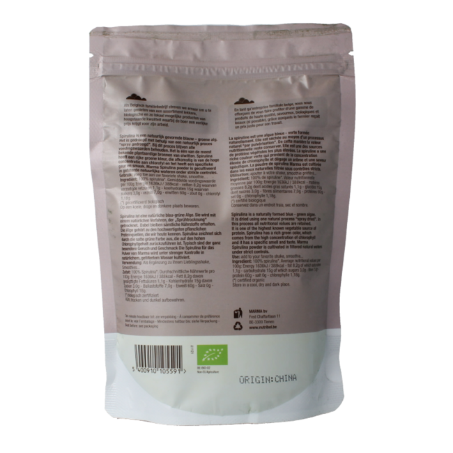 Spirulina w proszku raw bio 200 gram