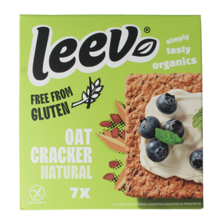 Leev Cracker di avena naturale senza glutine bio 100 grammi