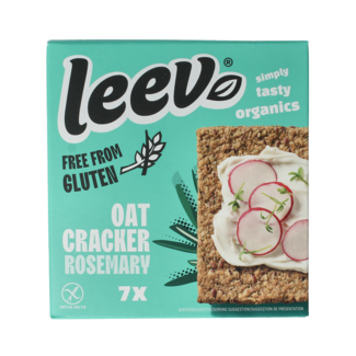 Leev Hafercracker Rosmarin glutenfrei Bio 100 Gramm