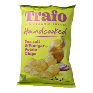 Trafo Chips handcooked salt & vinegar organic 125 Gram