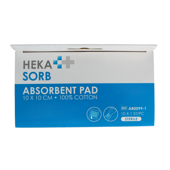 Medicazione assorbente 10x10cm sterile 10 Pezzi