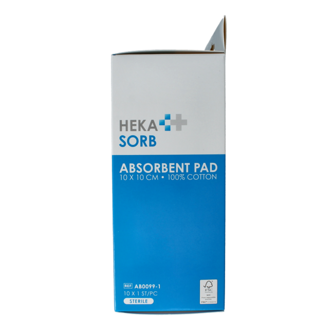 Absorberend verband 10x10cm steriel 10 Stuks