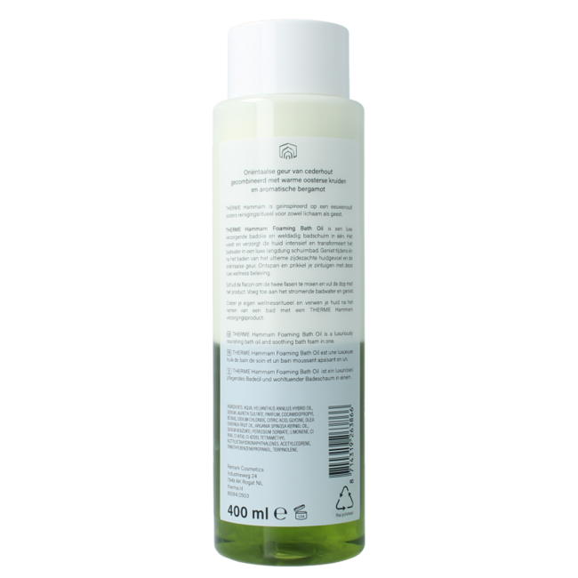 Aceite de baño espumoso Hammam 400 mililitros