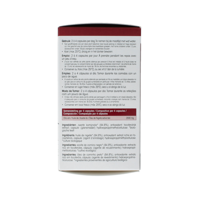 Black cumin bio 60 gélules