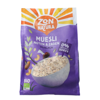 Zonnatura Muesli noix et graines bio 375 Grammes