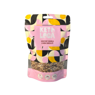 KETO LOCA Granola Kickstart y pepitas de chocolate negro 300 gramos