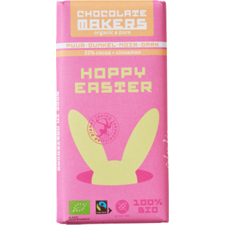 Chocolatemakers Hoppy Easter Zartbitter Bio 80 Gramm