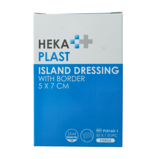 Hekaplast Pansement adhésif Border 5 cm x 7 cm, 50 pièces