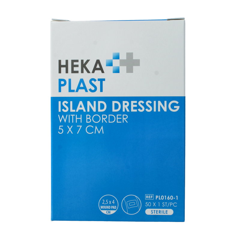 Hekaplast Cerotto a isola Border 5cmx7cm 50 Pezzi