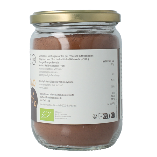 Gula java cacao con vitamina D 390 gramos