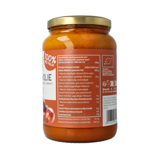 Aceite de palma rojo bio 1600 mililitros
