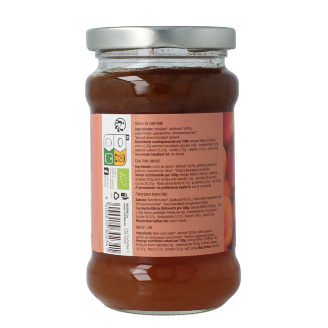 Organic apricot jam 340 Gram