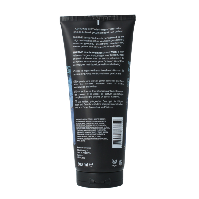 Nordic wellness 3-in-1 wash 200 Millilitre