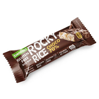 Benlian Barre Rocky Rice chocolat 70 % sans gluten 18 grammes