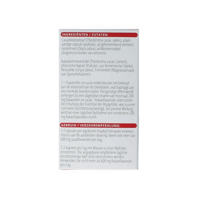 Cocoa flavanols hf 60 Capsules