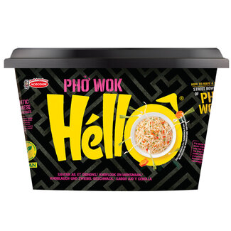 Hello Pho Pho wok instant ail et oignon sans gluten 76 grammes