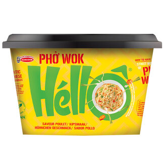 Hello Pho Pho wok istantaneo al gusto di pollo senza glutine 76 grammi