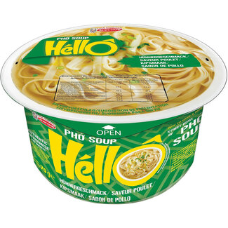 Hello Pho Instant pho soup chicken flavour gluten-free 70 Gram