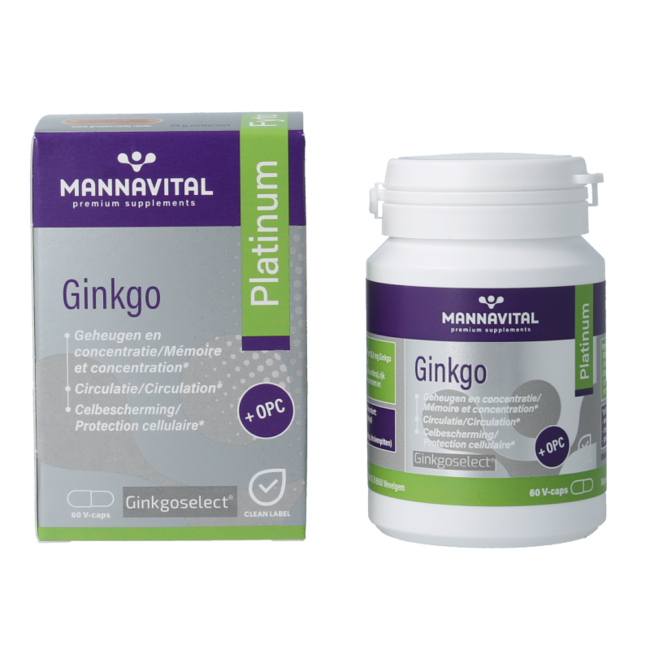 Ginkgo platinum 60 capsule vegetali