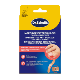 Dr. Scholl's Schmerzlindernde Pflaster für eingewachsene Zehennägel 10 Stück