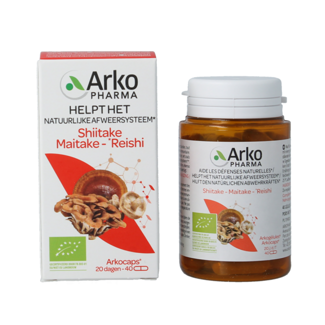 Reishi shiitake maitake organic 40 Capsules