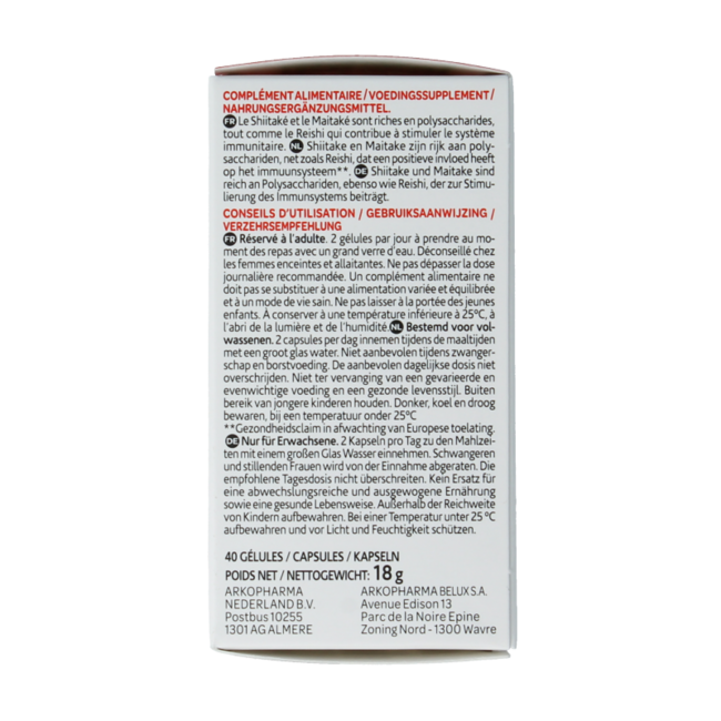 Reishi shiitake maitake organic 40 Capsules